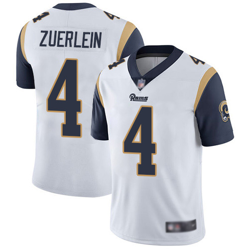 Los Angeles Rams Limited White Men Greg Zuerlein Road Jersey NFL Football 4 Vapor Untouchable